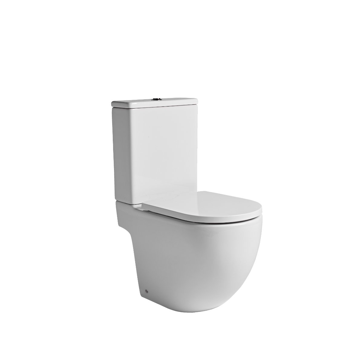 Tavistock Orbit Open Back Close Coupled Toilet With Cistern And Soft Close Seat - White