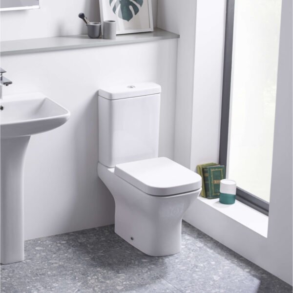 Tavistock Structure Open Back Close Coupled Toilet With Cistern - White