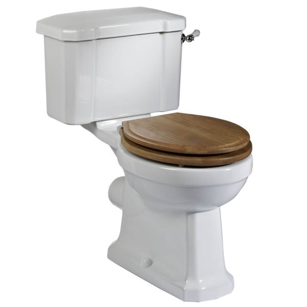 Tavistock Vitoria Open Back Closed Coupled Toilet With Cistern - White - Image 2