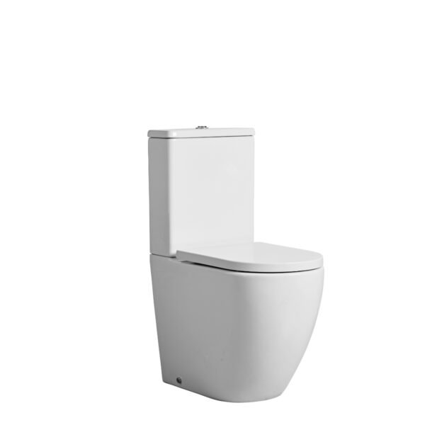 Tavistock Orbit Comfort Height Close Coupled Toilet With Cistern And Top Flush And Soft Close Seat - White - Image 2