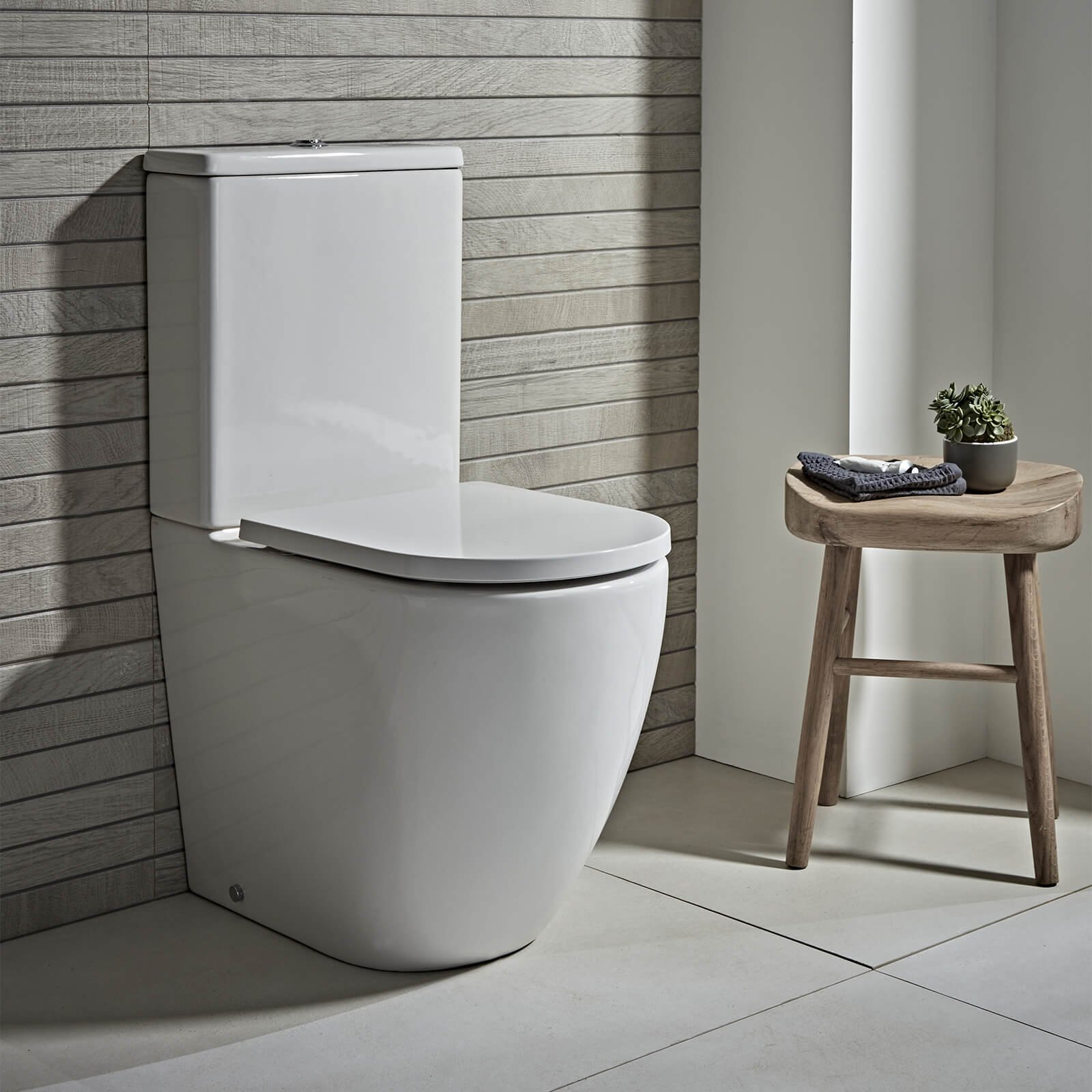 Tavistock Orbit Comfort Height Close Coupled Toilet With Cistern And Top Flush And Soft Close Seat - White