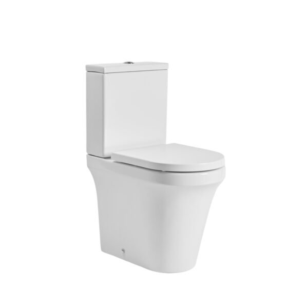 Tavistock Aerial Comfort Height Fully Enclosed Close Coupled Toilet With Cistern And Soft Close Seat - White - Image 4