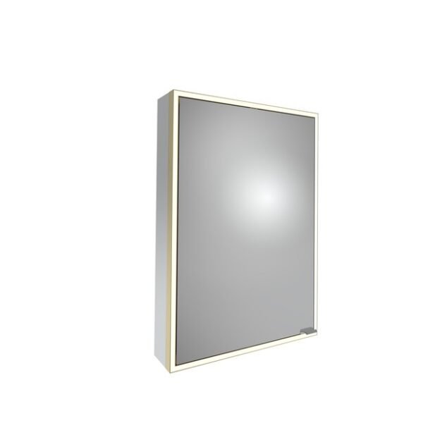 Tavistock Portrait 1 Door Illuminated Mirror Cabinet - 700mm x 500mm - Image 4
