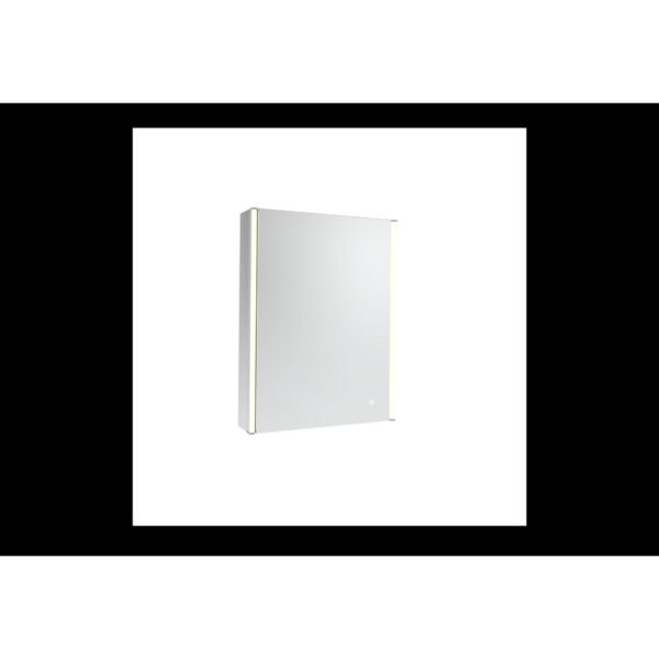Tavistock Render 1 Door Wall Mounted Illuminated Mirror Cabinet - 664mm x 500mm