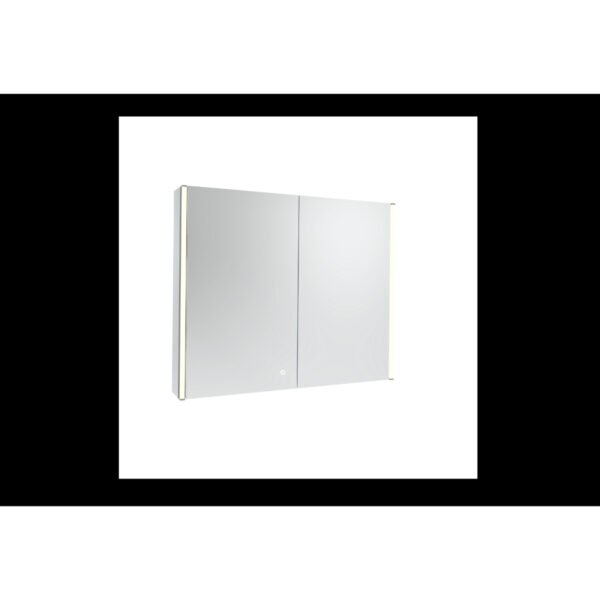 Tavistock Render 2 Door Wall Mounted Illuminated Mirror Cabinet - Image 5