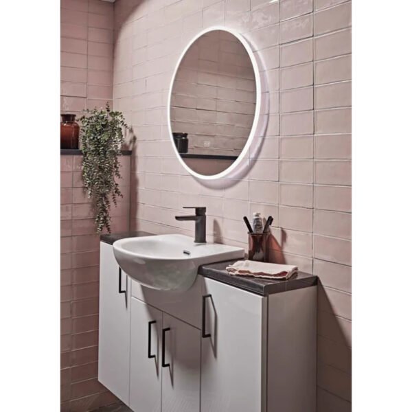 Tavistock Resonate Round LED Illuminated Mirror With Demister Pad And Bluetooth
