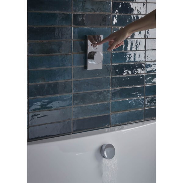 Tavistock Axiom Push Button Smartflow Bath Filler - Chrome - Image 2
