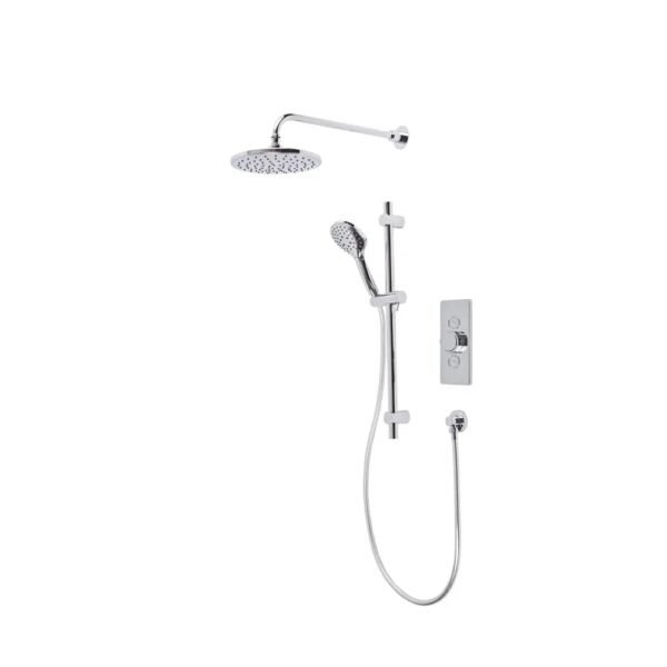 Tavistock Axiom Dual Function Concealed Shower System With Riser Kit And Overhead Shower - Image 3
