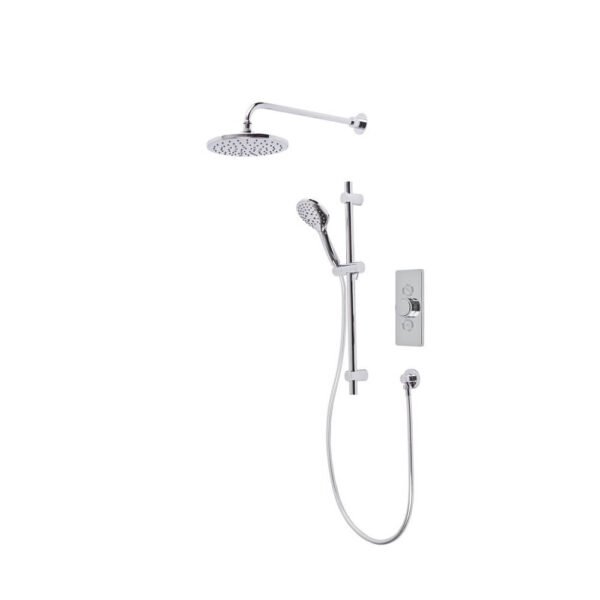 Tavistock Axiom Dual Function Concealed Shower System With Overhead Shower And Handset, Holder - Image 5