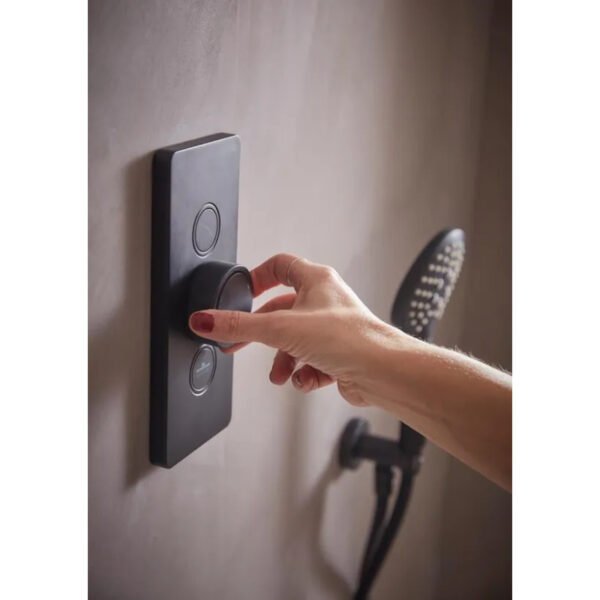 Tavistock Axiom Dual Function Push Button Concealed Shower Valve - Black