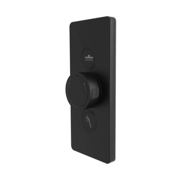 Tavistock Axiom Dual Function Push Button Concealed Shower Valve - Black - Image 2