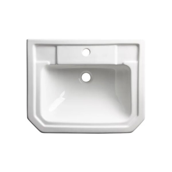 Tavistock Vitoria Semi Recessed Basin - 550mm Wide - White - Image 2
