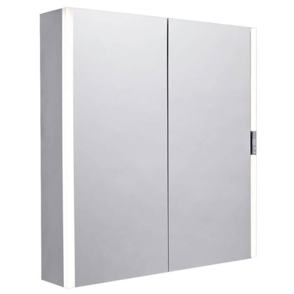 Tavistock Slide 2 Door Illuminated Mirror Cabinet - 700mm x 650mm