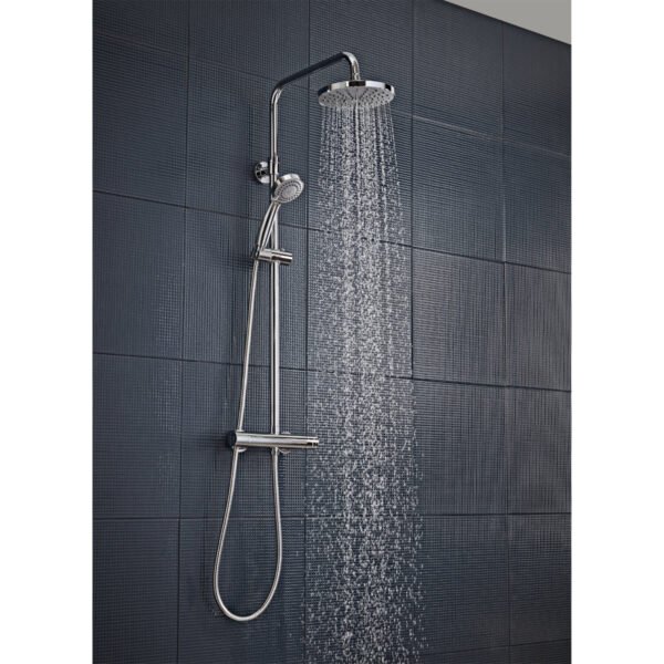 Tavistock Merit Dual Function Exposed Shower System - Chrome - Image 4