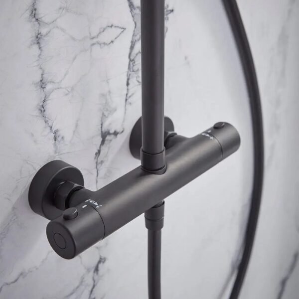 Tavistock Merit Dual Function Diverter Exposed Shower System - Black - Image 2