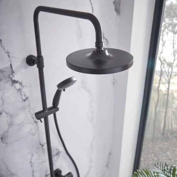 Tavistock Merit Dual Function Diverter Exposed Shower System - Black - Image 3