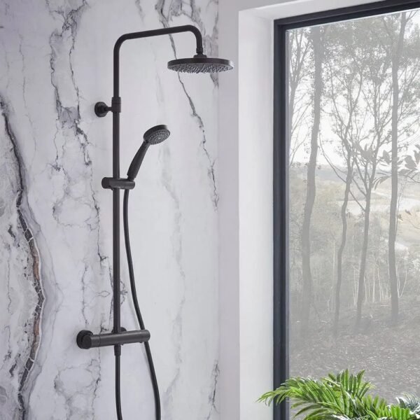 Tavistock Merit Dual Function Diverter Exposed Shower System - Black