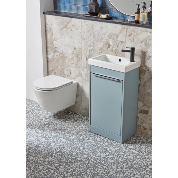 Tavistock Sequence 1 Door Floor standing Vanity Unit With Basin - 450mm Wide - 1 TH - Image 3