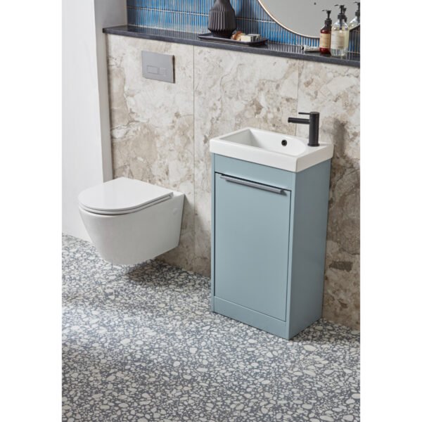 Tavistock Sequence 1 Door Floor standing Vanity Unit With Basin - 450mm Wide - 1 TH - Image 4