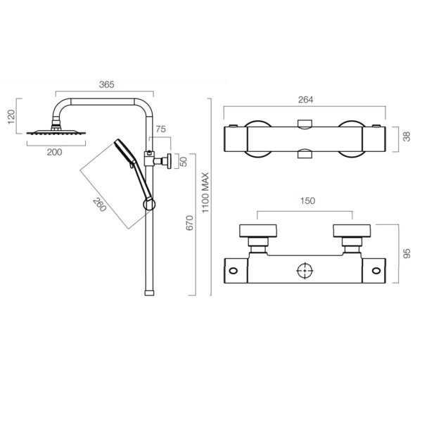 Tavistock Quantum Dual Function Exposed Shower System - Image 10