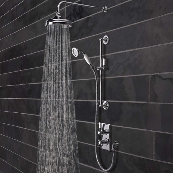 Tavistock Varsity Dual Function Thermostatic Concealed Shower System - Chrome