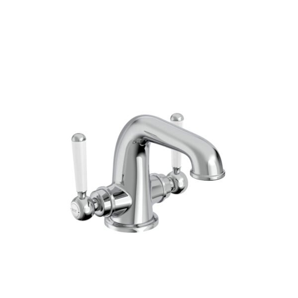 Tavistock Lansdown Deck Mounted Basin Mixer Tap With Click Waste
