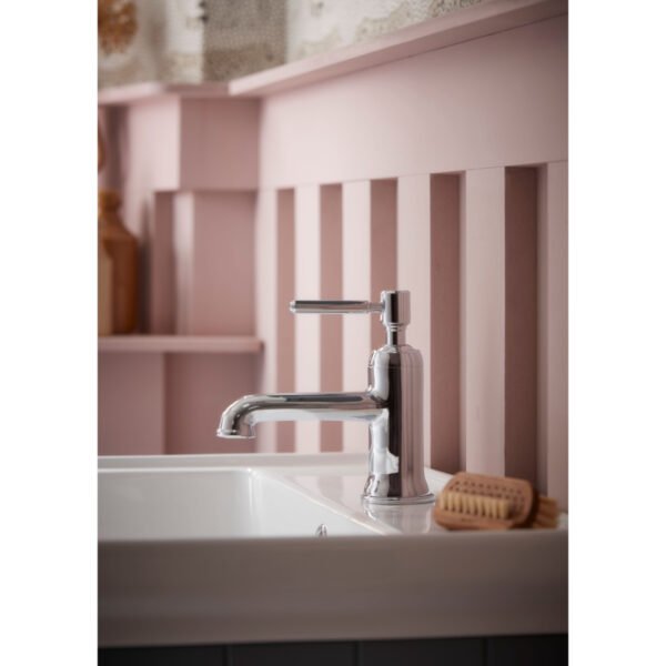 Tavistock Marston Deck Mounted Mono Basin Mixer Tap With Click Waste - Chrome - Image 2
