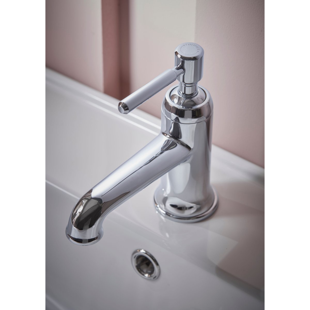 Tavistock Marston Deck Mounted Mono Basin Mixer Tap With Click Waste - Chrome