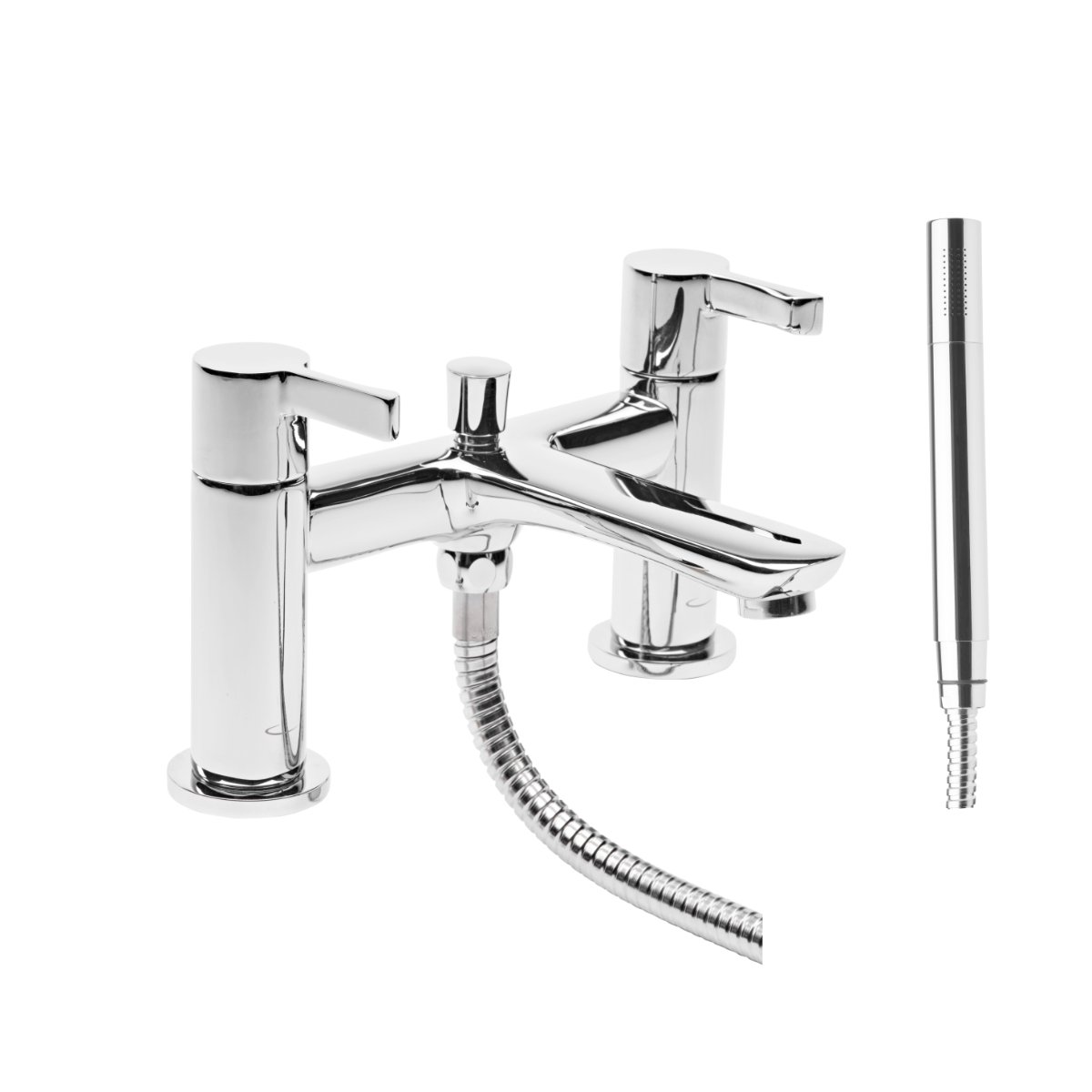 Tavistock Revive Deck Mounted Bath Shower Mixer Tap With Handset And Hose - Chrome