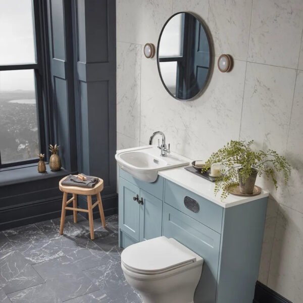 Tavistock Verge Framed Oval Non Illuminated Mirror - 700mm x 500mm - Matt Black