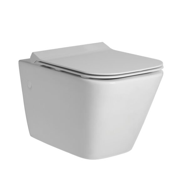 Tavistock Structure Wall Hung Toilet With Slim Soft Close Seat - White - Image 2