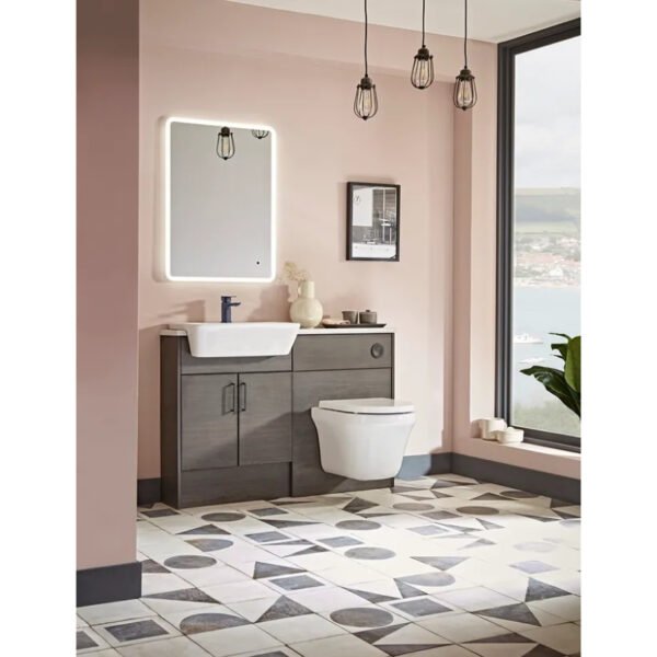 Tavistock Aerial Wall Hung Toilet With Soft Close Seat - White - Image 2