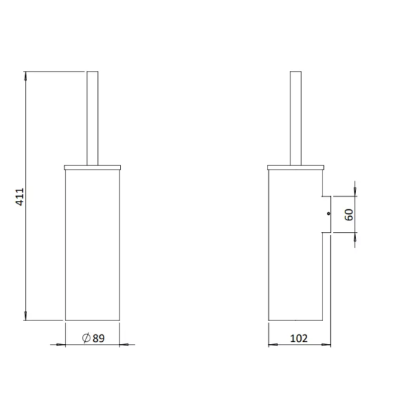 Britton Hoxton 2.0 Toilet Brush Holder - Image 3