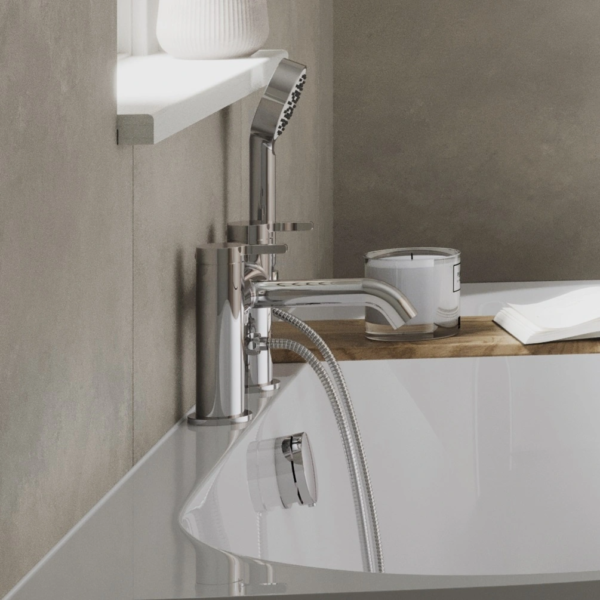 Britton Hoxton 2.0 Deck Mounted Bath Shower Mixer Tap - Image 3