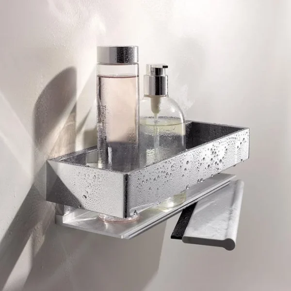 Keuco Edition 11 Shower Basket with Integrated Glass Wiper