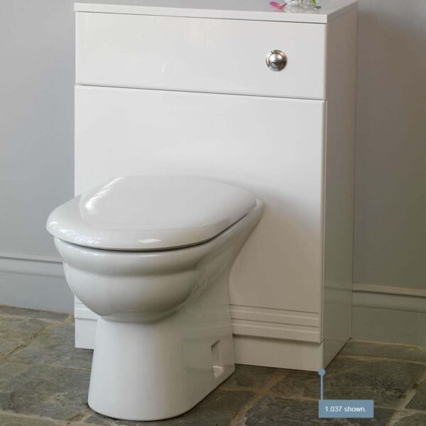 Eastbrook Bonito WC Unit Plinth 300mm Wide White