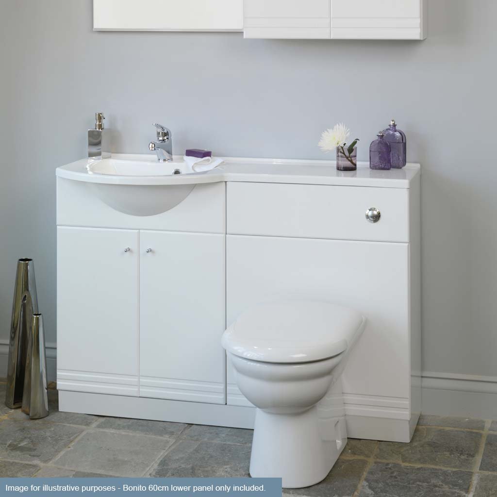 Eastbrook Bonito 600mm Vanity Unit Lower Panel White