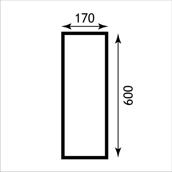 Eastbrook Top Panel For Diamante 600mm Vanity Unit High Gloss White - Image 2