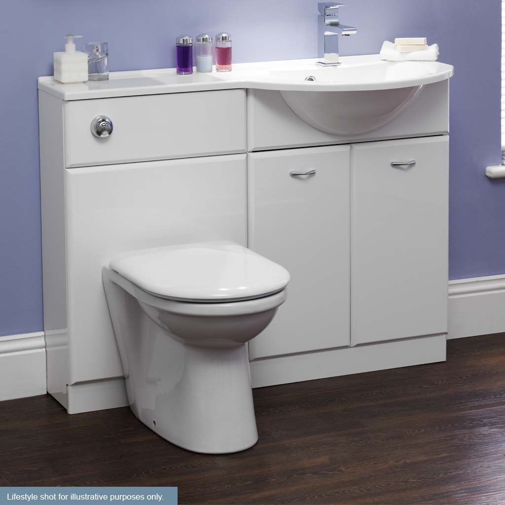 Eastbrook Uncut Top Panel For Diamante 600mm Vanity Unit High Gloss White