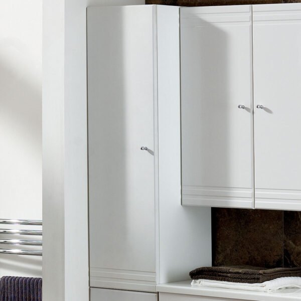 Eastbrook Bonito 2 Door Floorstanding Tall Storage Unit 1800mm x 300mm White