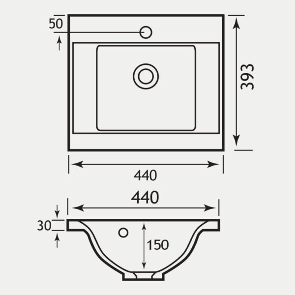 Eastbrook Oslo 2 Door Floorstanding Vanity Unit With Basin 1 TH - Image 8