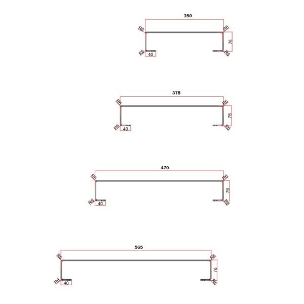 Eastbrook Flat Triple Towel Hanger Polished Stainless Steel - Image 3