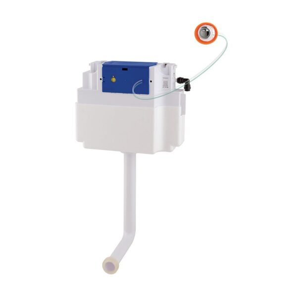 Eastbrook Vantage Concealed Cistern With Chrome Push Button And Jacket