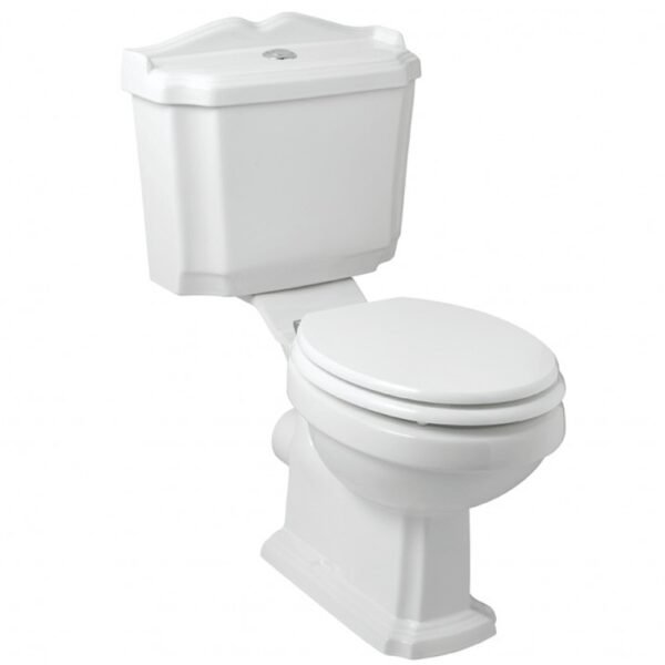 Eastbrook Belgravia Close Coupled Toilet With Cistern And Soft Close Seat White