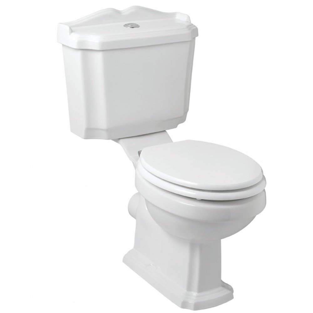 Eastbrook Belgravia Close Coupled Toilet With Cistern And Soft Close Seat White