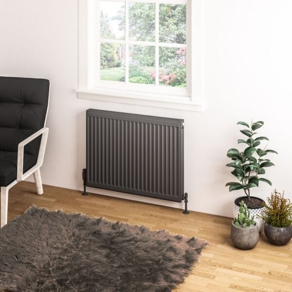 Eastbrook Type 11 Compact Single Panel Radiator Matt Anthracite - Image 4