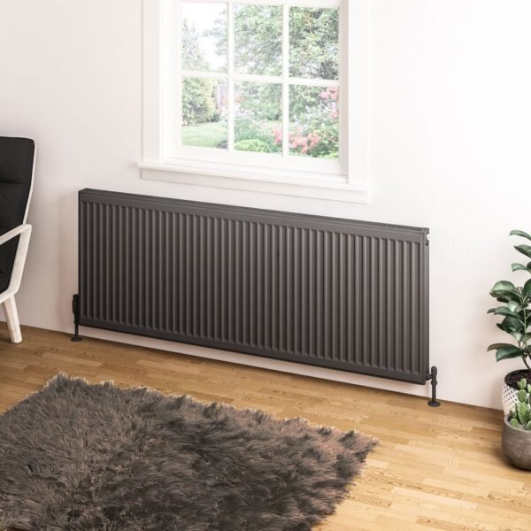 Eastbrook Type 11 Compact Single Panel Radiator Matt Anthracite - Image 8