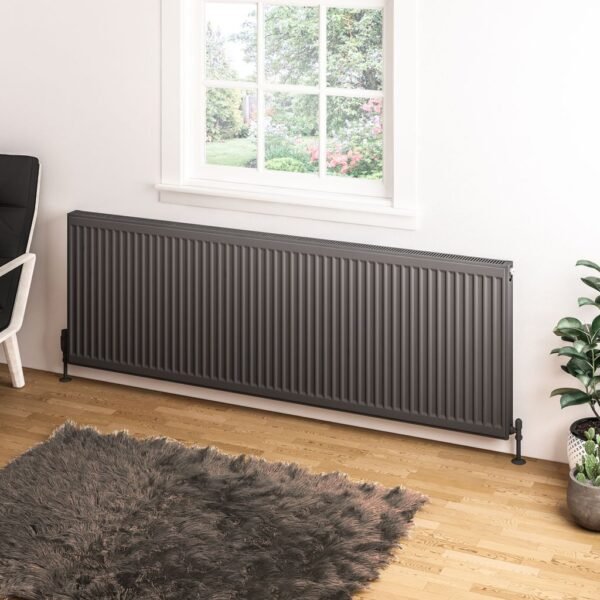 Eastbrook Type 11 Compact Single Panel Radiator Matt Anthracite - Image 9