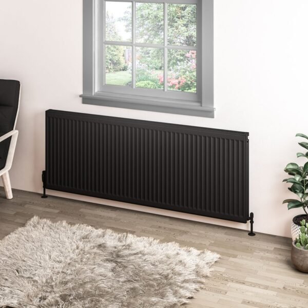 Eastbrook Type 11 Compact Single Panel Radiator Matt Black - Image 8