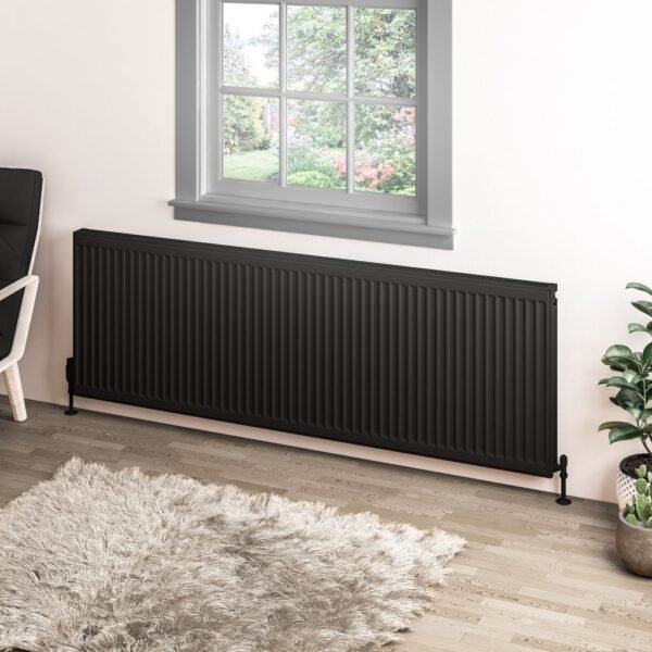Eastbrook Type 11 Compact Single Panel Radiator Matt Black - Image 9